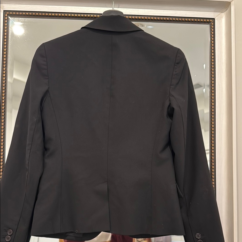 Theory Black Tailored Blazer with Notched Lapels - Picture 2 of 5